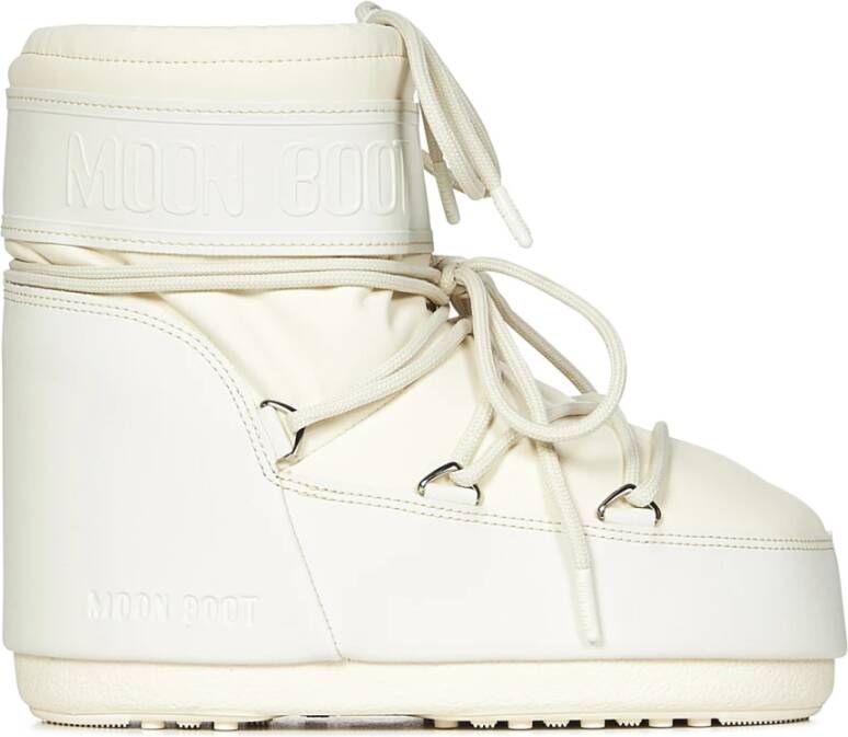 moon boot Witte enkellaarsjes voor vrouwen White Dames