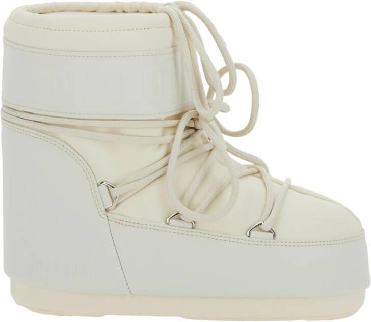 moon boot Witte Icon Low Rubber Winterlaarzen White Dames