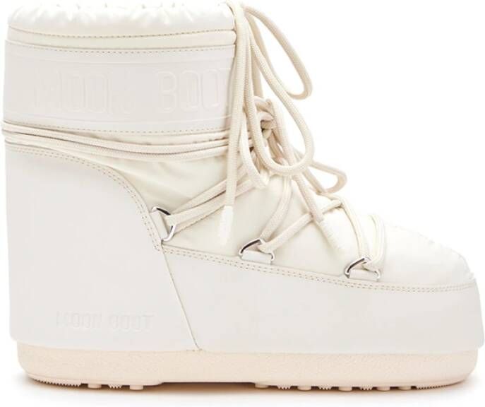 moon boot Witte Icon Low Rubberlaarzen White Dames