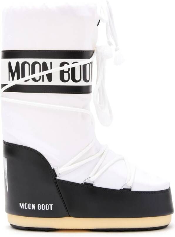 Moon boot Witte Nylonlaarzen Unisex Design White Heren