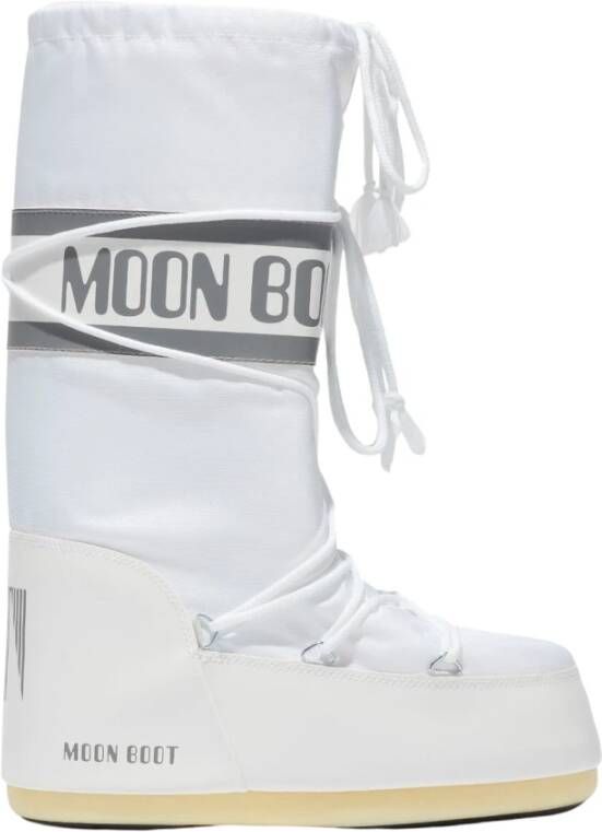 Moon boot Witte Sneeuwlaarzen met Logo Print White Dames