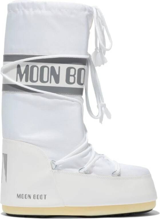 moon boot Witte Sneeuwlaarzen met Logo Print White Dames