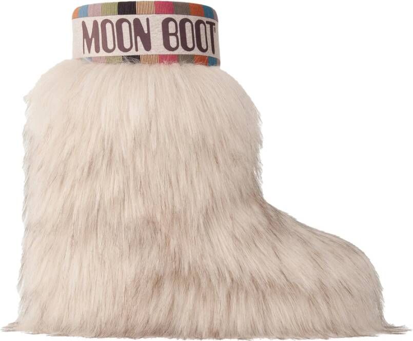 moon boot Beige Yeti Faux Fur Mid Laarzen Beige Dames