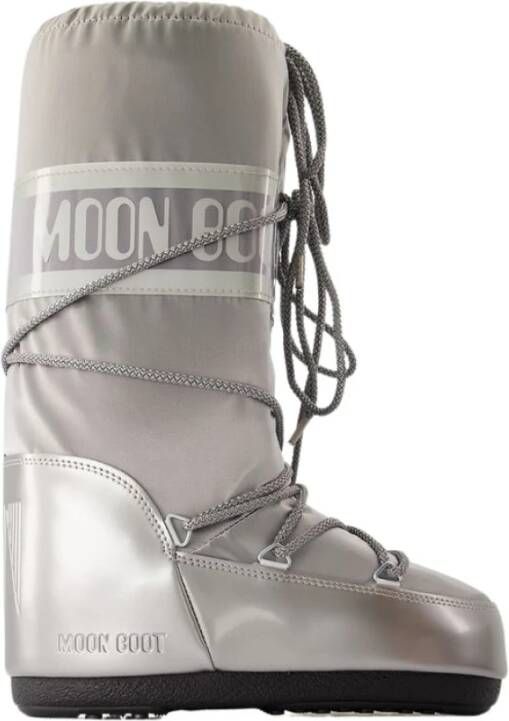 moon boot Zilver Synthetische Glance Laarzen Gray Dames