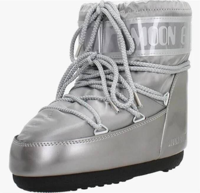 moon boot Zilveren Icon Low Glance Laars Gray Dames