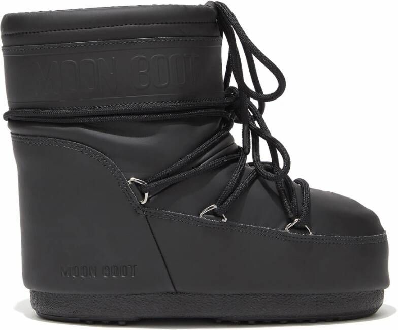 moon boot Zwarte enkellaarsjes voor de winter Black Heren