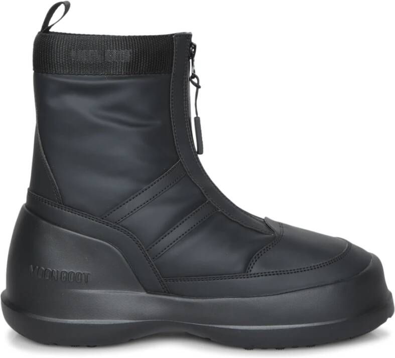 moon boot Zwarte Enkellaarsjes voor Winterstijl Black Heren