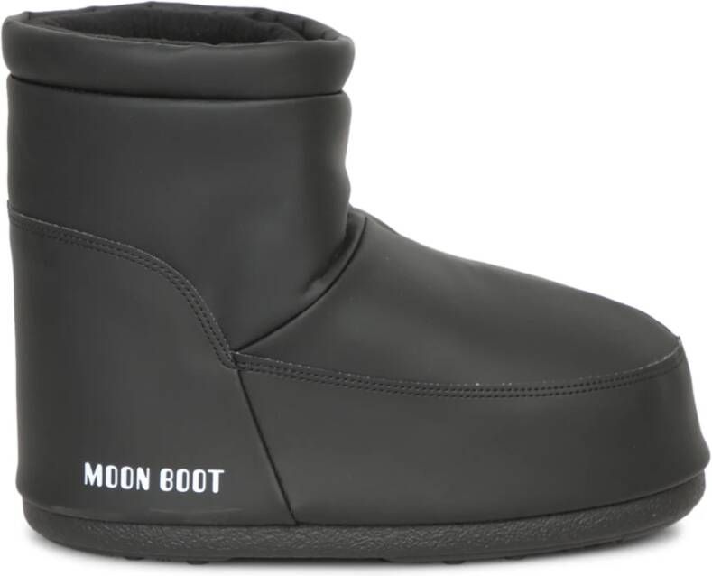 moon boot Zwarte Enkellaarzen voor Mannen Black Heren