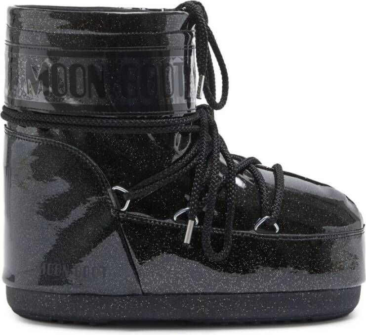 moon boot Zwarte Glitter Winterlaarzen Black Dames