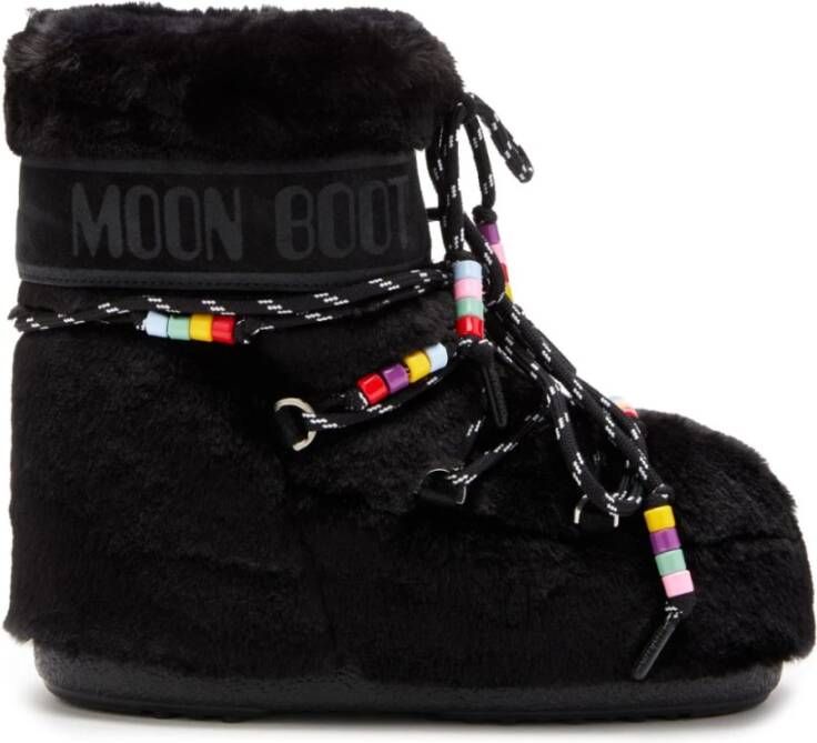 Moon boot Zwarte Icon Kralenlaarzen Black Dames