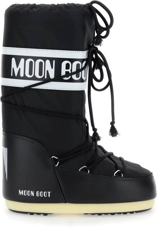 Moon boot Zwarte Winterlaarzen Stijlvol Nylon Black Dames