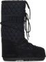 Moon boot Zwarte Slip-On Laarzen met Logo Print Paneel Black - Thumbnail 1