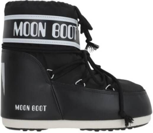 Moon boot Zwarte Sneeuwlaars Nylon Eco-leer Black Dames