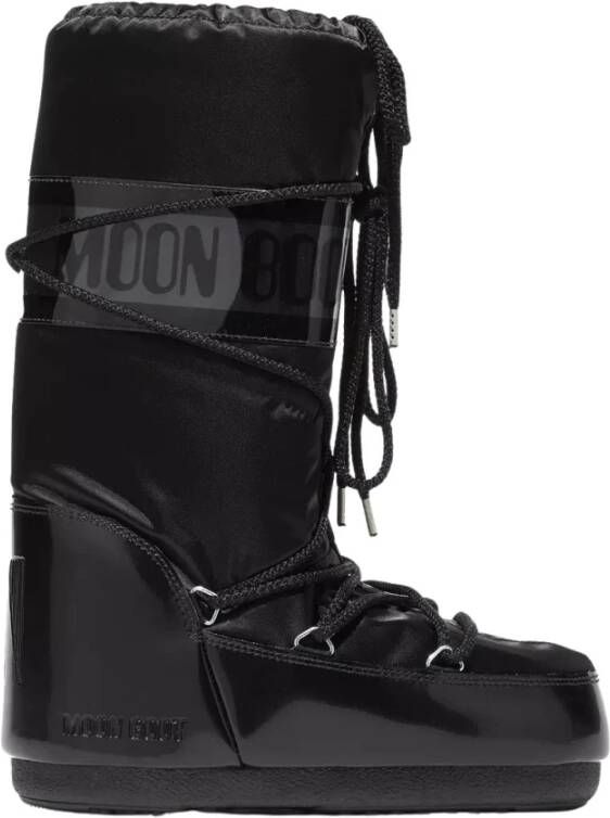 moon boot Zwarte Sneeuwlaarzen Icon Glance Black Dames