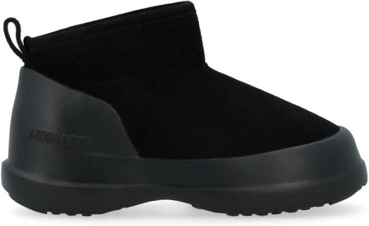 Moon boot Zwarte Suède Enkellaars Black Dames