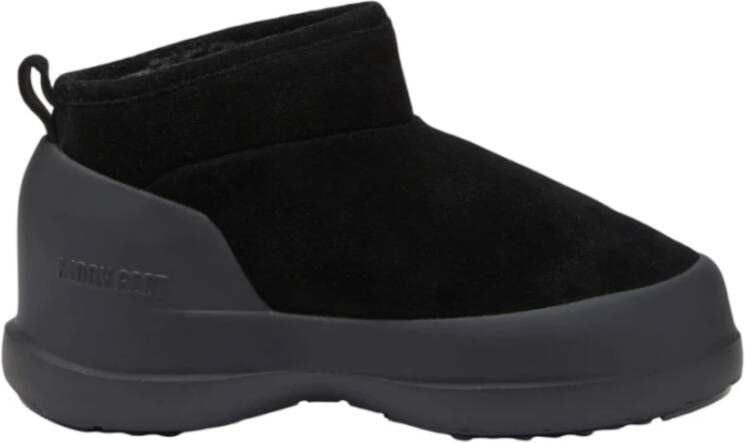 moon boot Zwarte Suède Winterlaars Black Dames