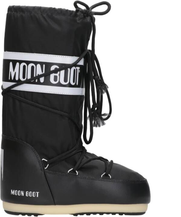 moon boot Zwarte Waterdichte Nylon Winterlaarzen Black Dames