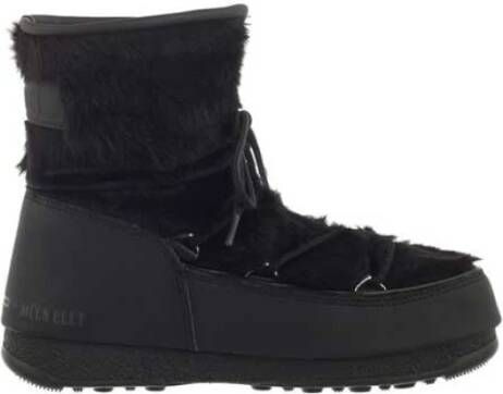 Moon boot Zwarte Winterlaarzen met Laag Bont Black Dames