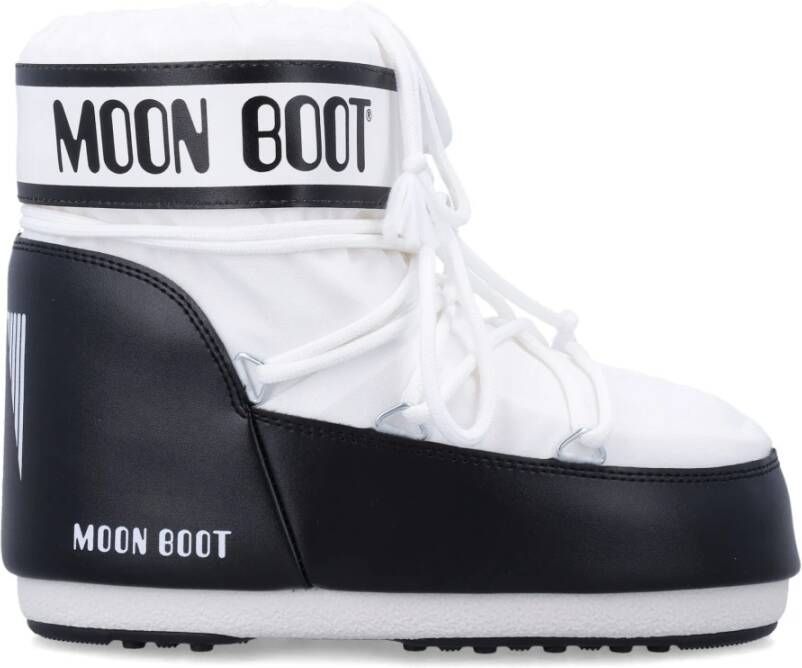 Moon boot Zwarte Witte Gesloten Schoenen Icon Low White Dames