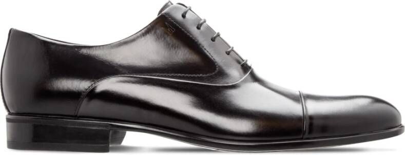 Moreschi Klassieke zwarte kalfsleren Oxford schoenen Black Heren