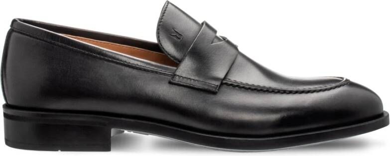 Moreschi Klassieke zwarte loaferschoenen Black Heren