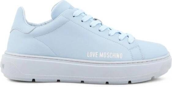 Moschino Blauwe Dames Sneakers Lente Zomer Collectie Blue Dames