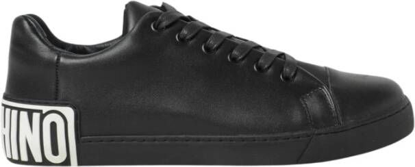 Moschino Cassette Onderkant Sneaker Black Heren