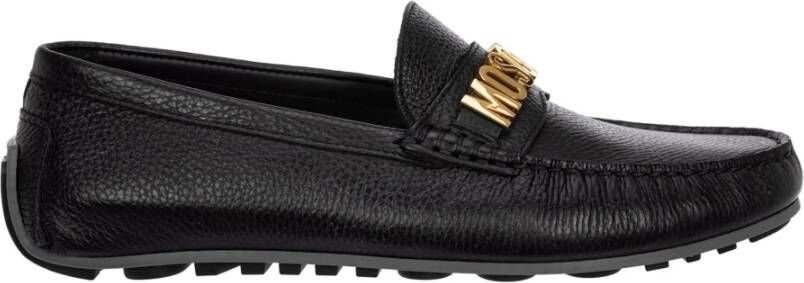 Moschino Casual Instap Schoenen Effen Kleur Black Heren