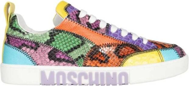 Moschino Contrasterende lage sneakers Multicolor Dames