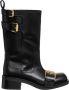 Moschino Boots & laarzen Logo Multistrap in zwart - Thumbnail 1