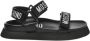 Moschino Flat Sandals Black Heren - Thumbnail 1