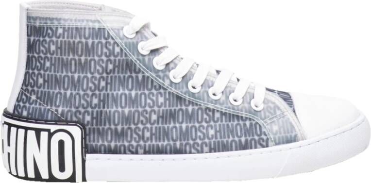 Moschino Hoge Veterschoenen in 'Lost and Found' Print Multicolor Heren