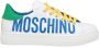 Moschino Kleurrijke leren lage sneakers White Dames - Thumbnail 1