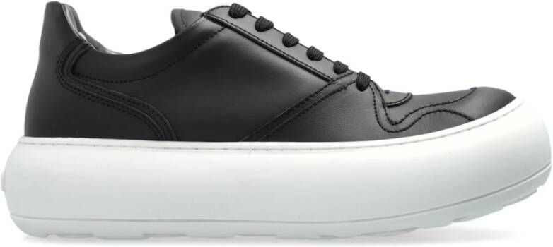 Moschino Leren sneakers Black Heren