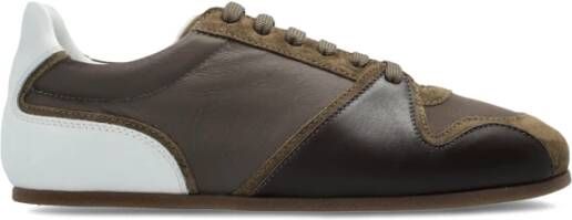 Moschino Leren sneakers Brown Heren