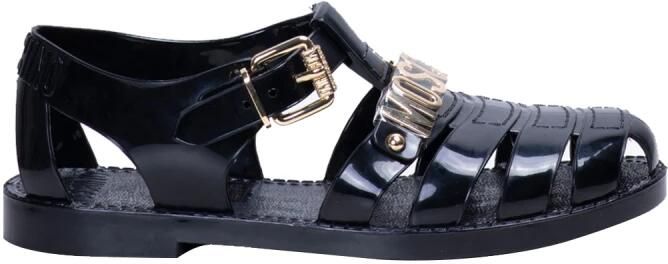 Moschino Jelly Sandalen met Lettering Logo