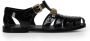 Moschino Platte sandalen Black Heren - Thumbnail 4