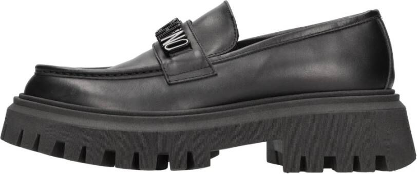 Moschino Platte schoenen Zwart Black Dames