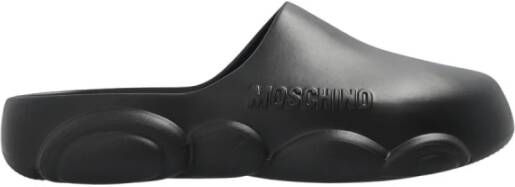 Moschino Casual Zwarte Gummy Bear Sliders Black