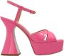 Moschino Sandales à plateforme Taille: 39 Couleur Presta: Rose Bestseller: 25 Roze Dames - Thumbnail 3