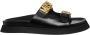 Moschino Logo Letter Sandals Zwart Black Heren - Thumbnail 1