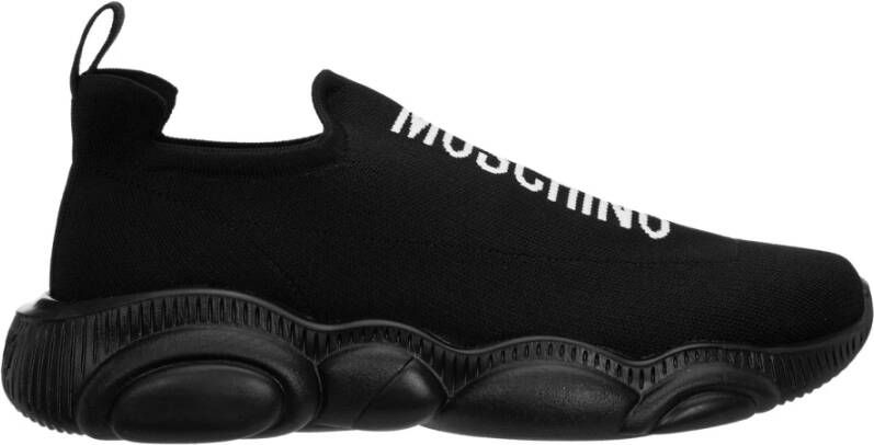 Moschino Schattige Sneakers met Effen Patroon Black Heren