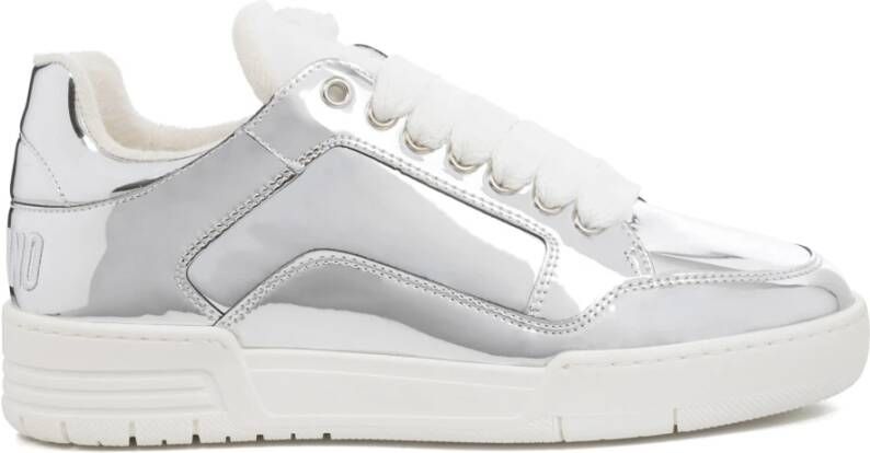 Moschino Schattige Sneakers met Effen Patroon Gray Dames