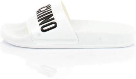 Moschino Witte Dames Sliders Ma28022G1Em10 White Dames