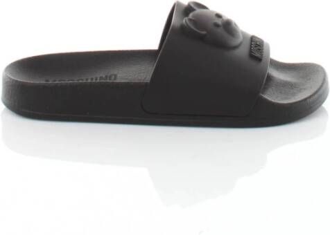 Moschino Comfortabele en stijlvolle sliders voor vrouwen Black Dames