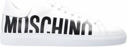 Moschino Mb15012G1Dga0100 Leather Sneakers Wit Heren