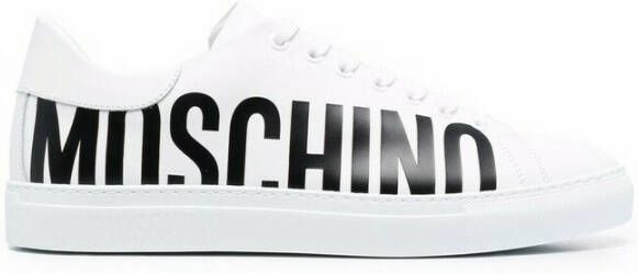 Moschino Sneakers All Logo Wit Heren