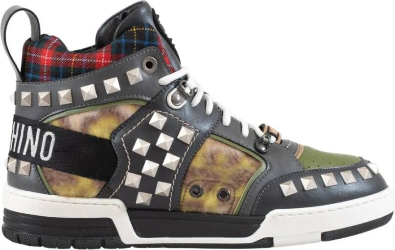 Moschino Multicolor Patchwork Sneakers Multicolor Heren