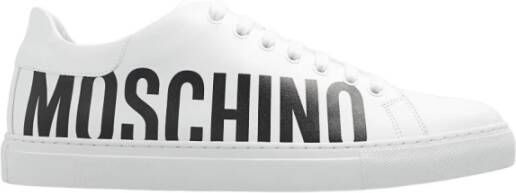 Moschino Sneakers met logo White Heren