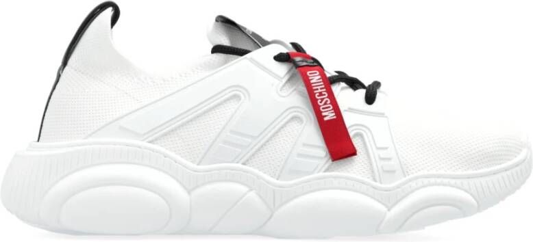 Moschino Sneakers met logo White Heren